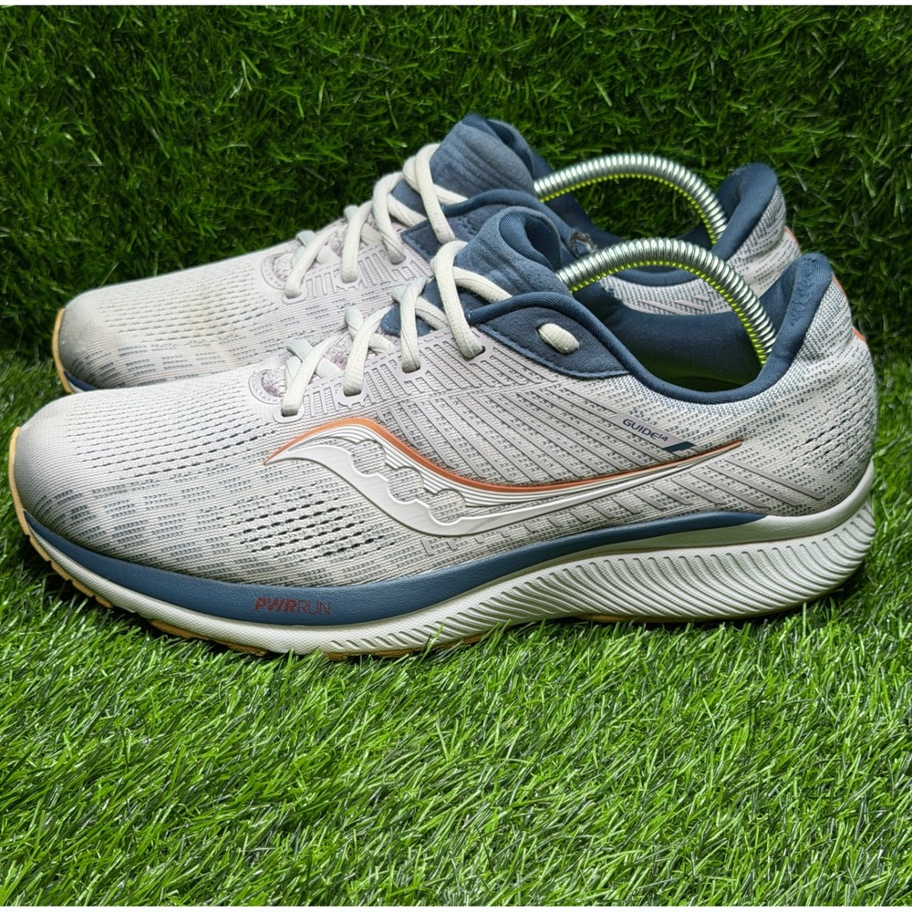 Saucony Guide 14 Womens Running Shoes Size 11 Grey Blue S10654-35 Sneaker